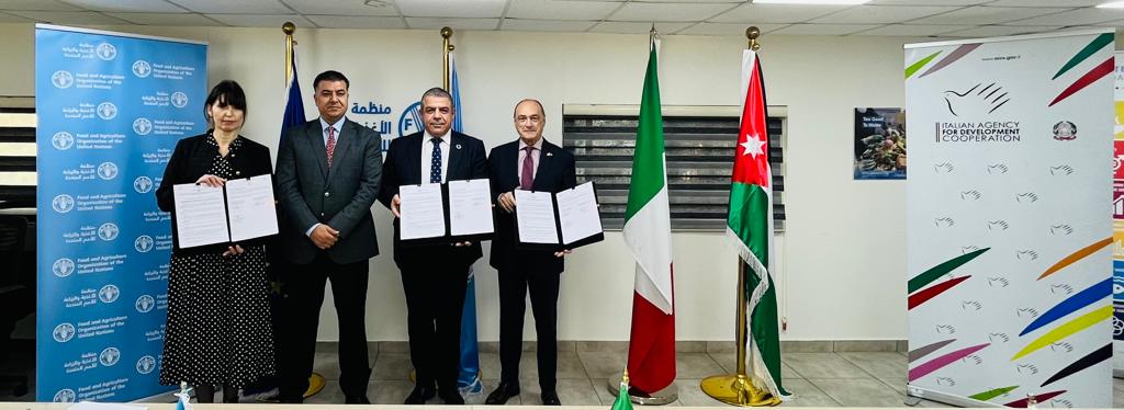 Giordania – L’Italia e la FAO collaborano per rafforzare la sicurezza alimentare e la resilienza con la firma di un accordo da 990.000 euro